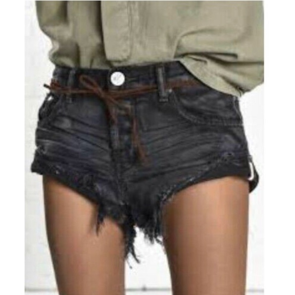 ONE TEASPOON Bandit Denim Shorts